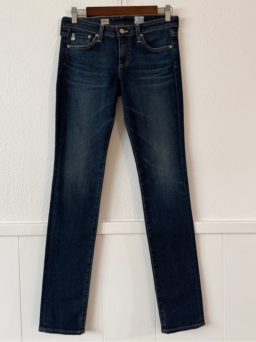 AG Adriano Goldschmied Aubrey Jeans Womens 27R Skinny Straight Dark Wash